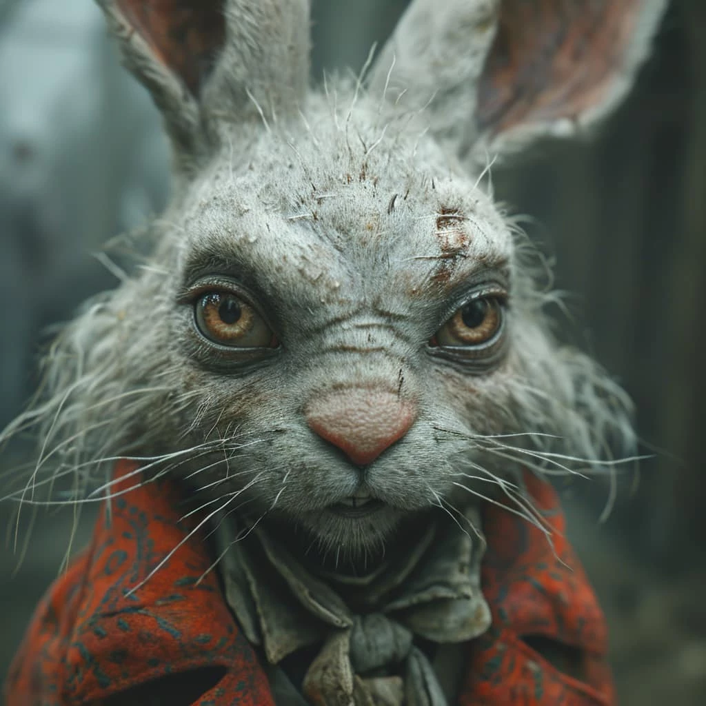 The White Rabbit Doesn’t Look So Fluffy And Adorable Anymore