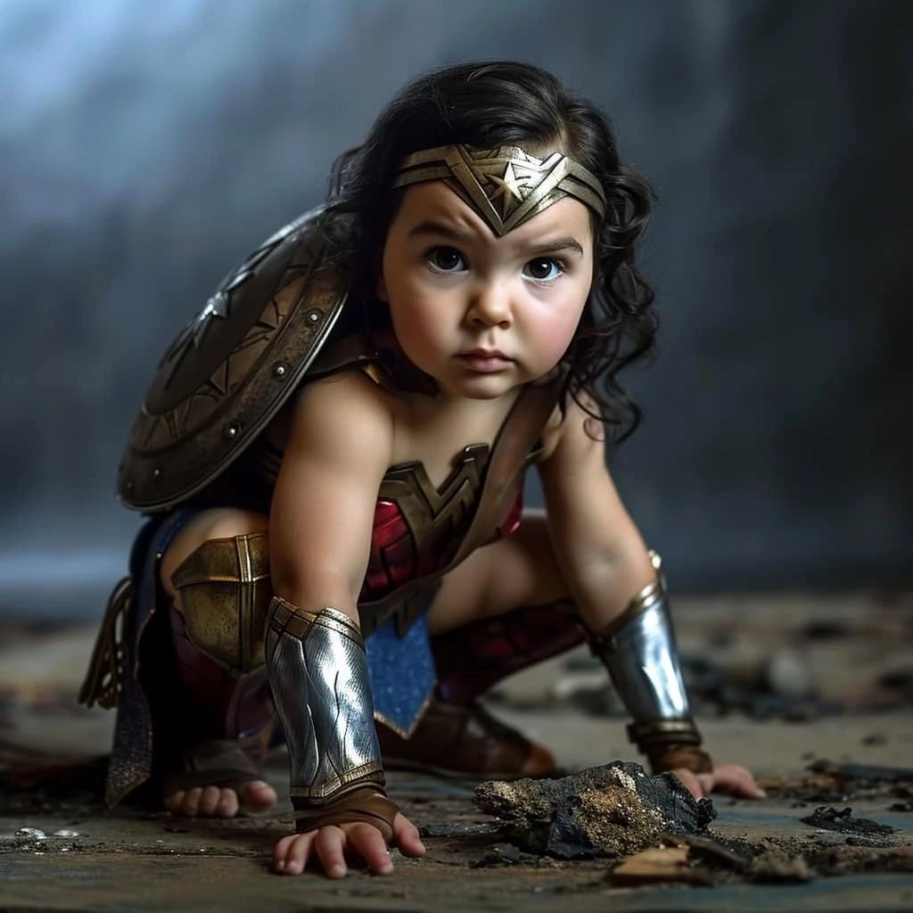Diana Prince Already Looks Like A Ferocious Amazon Warrior In Her Toddler Days