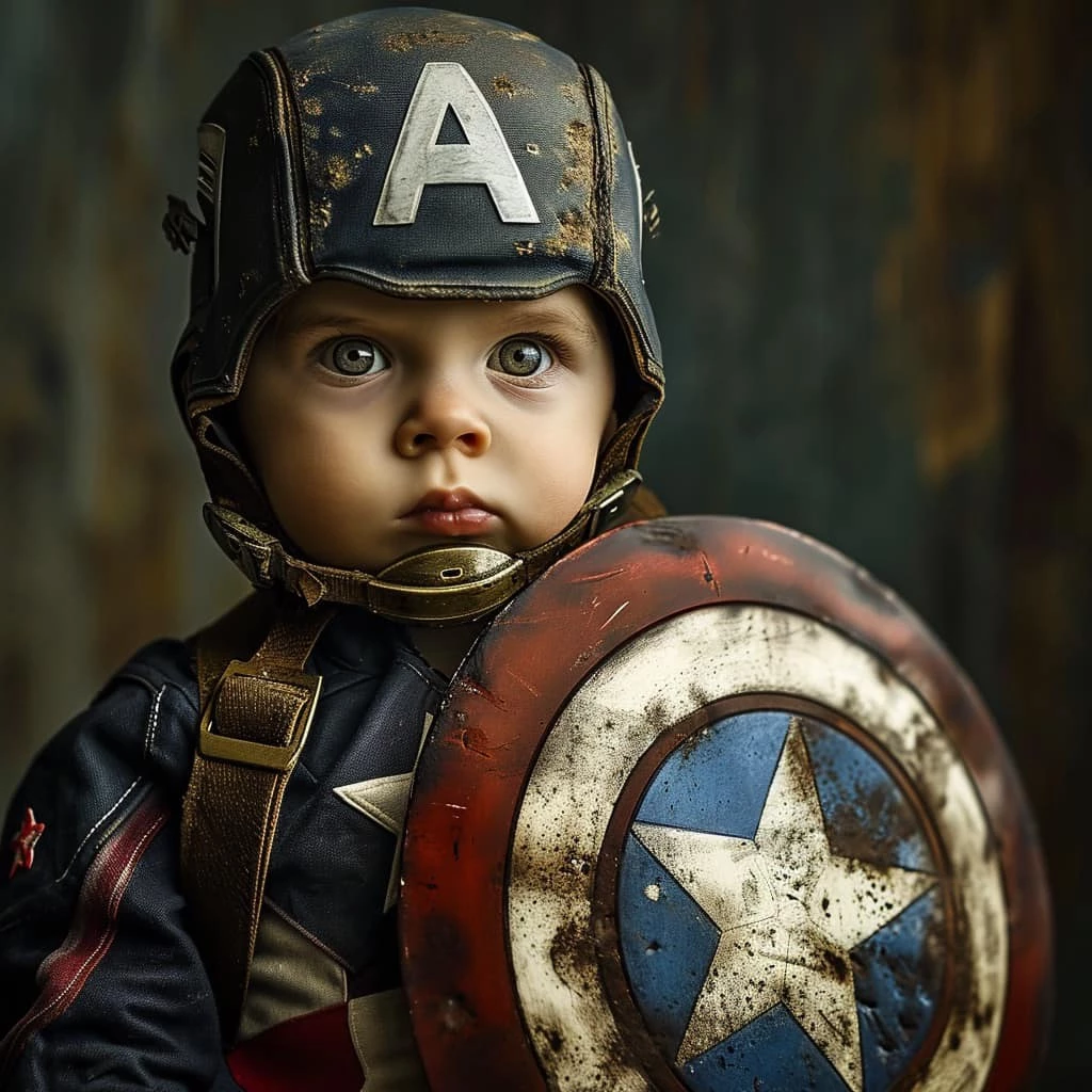 Meanwhile, Toddler Steve Rogers/Captain America Is Promised To Become A Great Soldier In The Future
