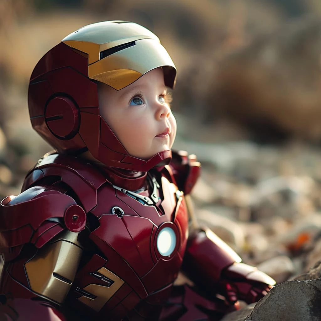 Baby Tony Stark In His Little Iron Man Suit Is One Of The Cutest Things You’ll Ever See Today