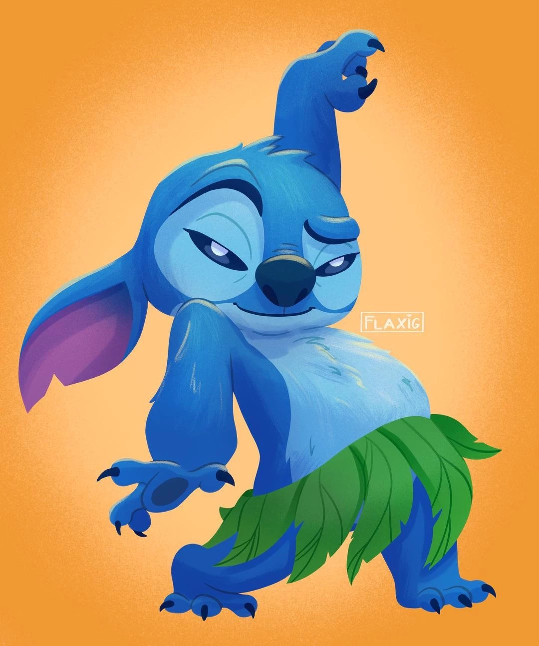 And Last But Not Least, We Have Stitch, Who’s Nailing His Hula Performance (Lilo & Stitch)