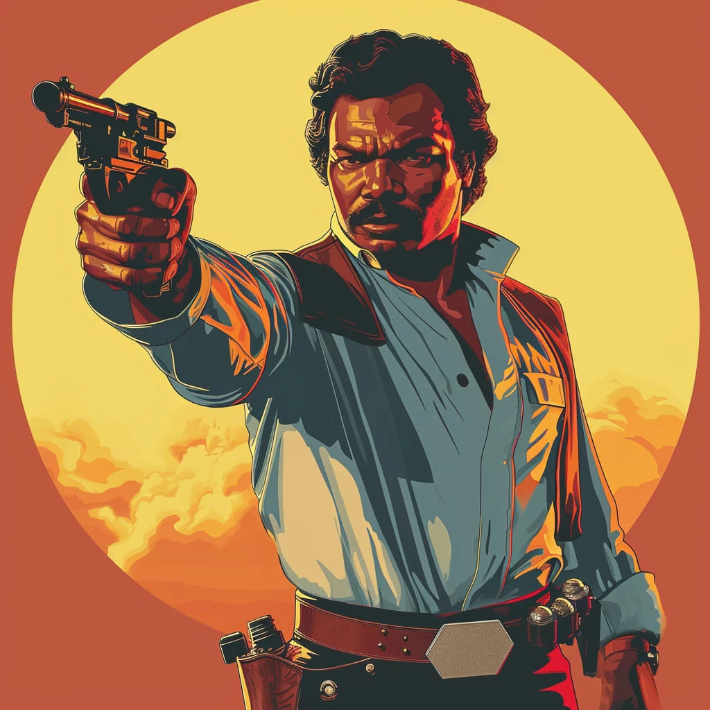 Lando Calrissian Looks Like A Western Desperado In This Picture