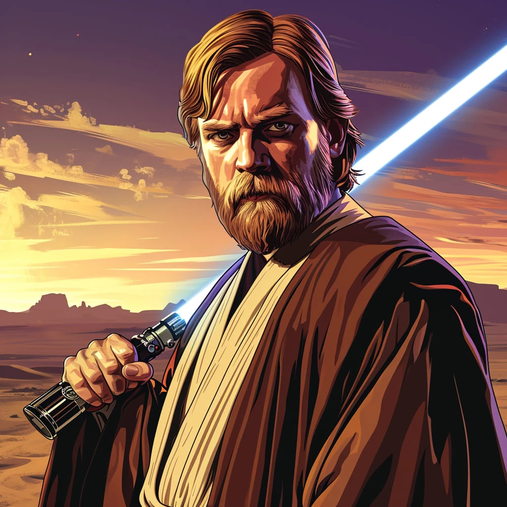 Obi-Wan Kenobi Looks Stunning In Every Art Style, GTA 5 Included