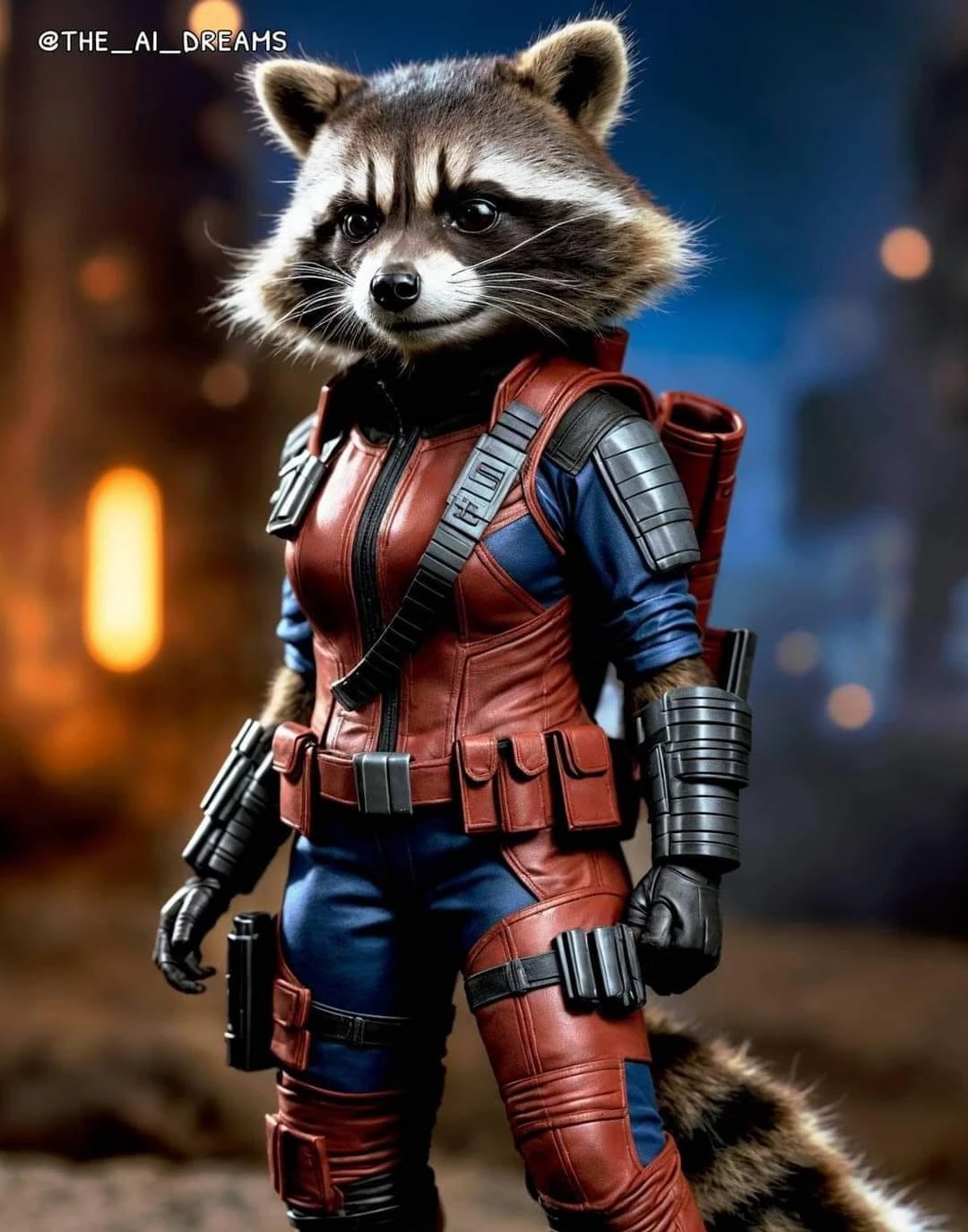 Rockette Raccoon, A Member Of The Guardians Of The Galaxy