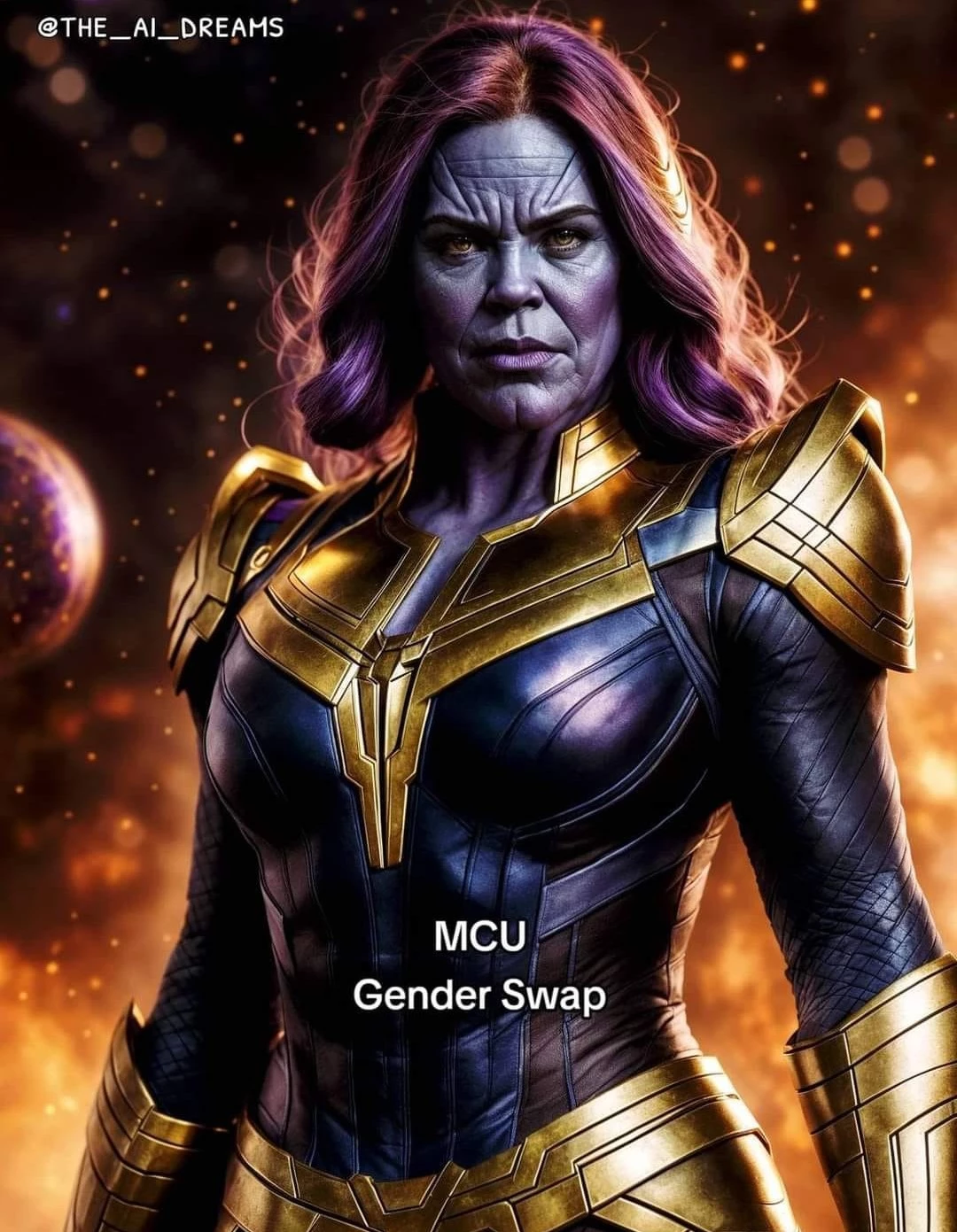 Female Thanos Looks Like That One School Principal Who Always Penalize Her Students