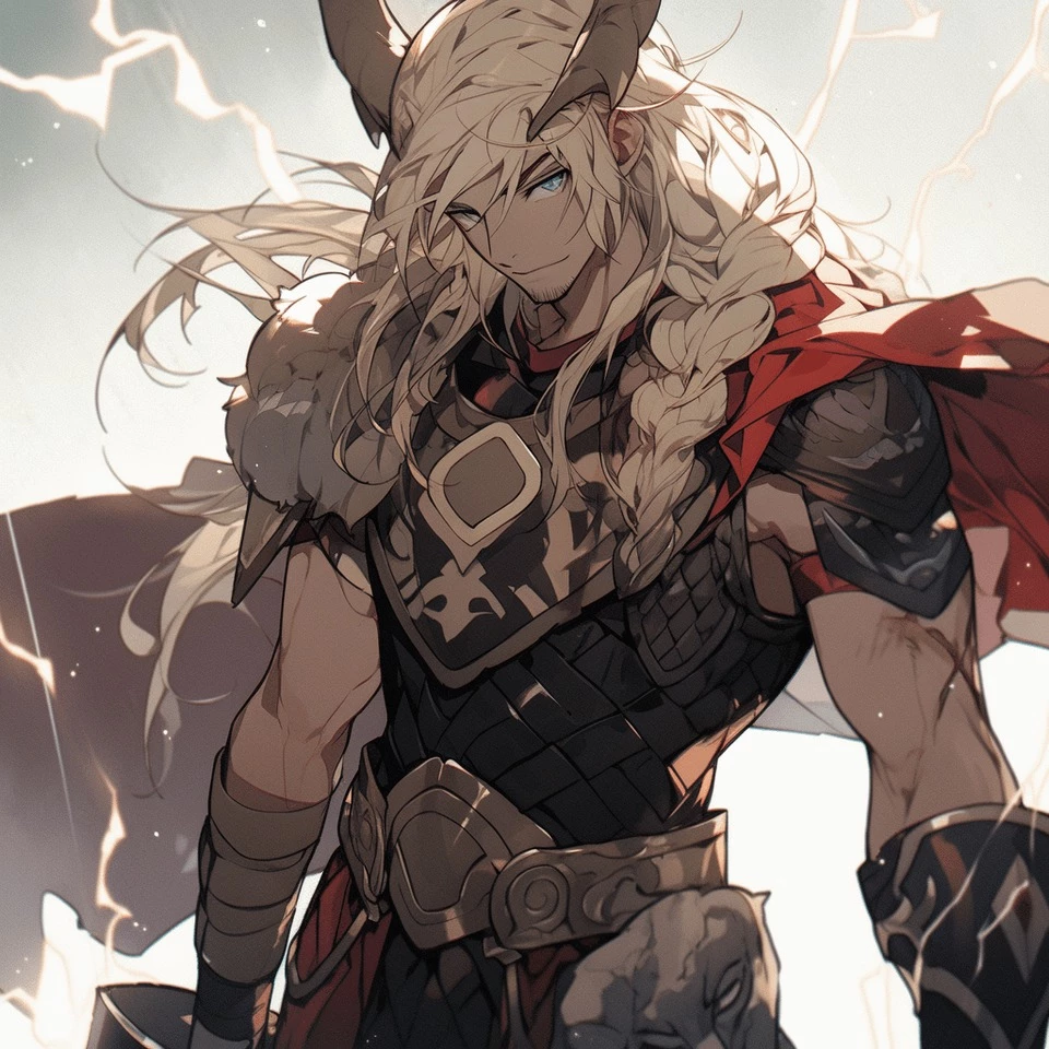 In This Universe, Thor Has Less Beard And More Hair. As An Asgardian, The God Of Thunder Will Fit Right In