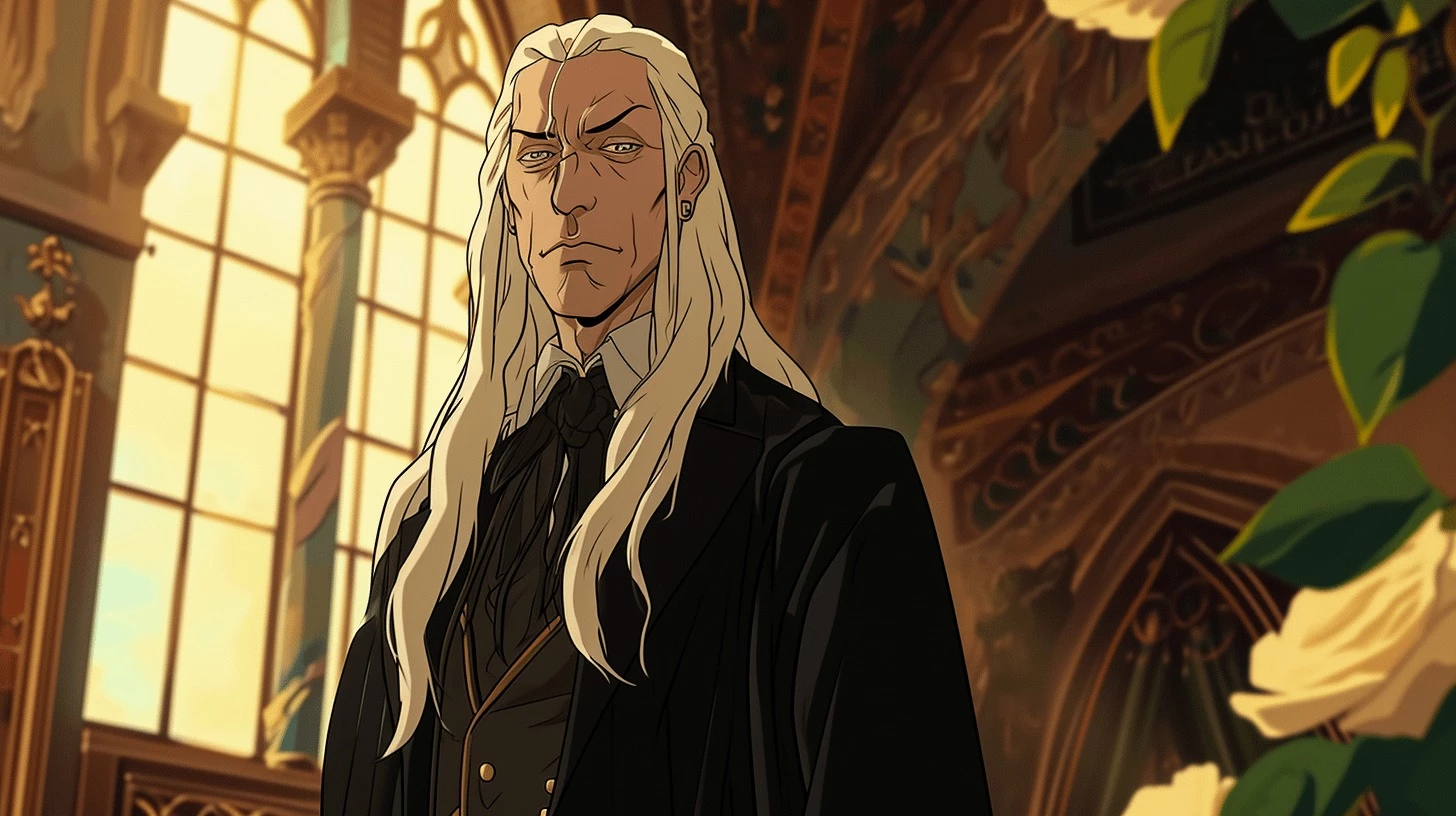 And Finally, We Have Lucius Malfoy, Who Looks Way Older Than His Warner Bros. Counterpart