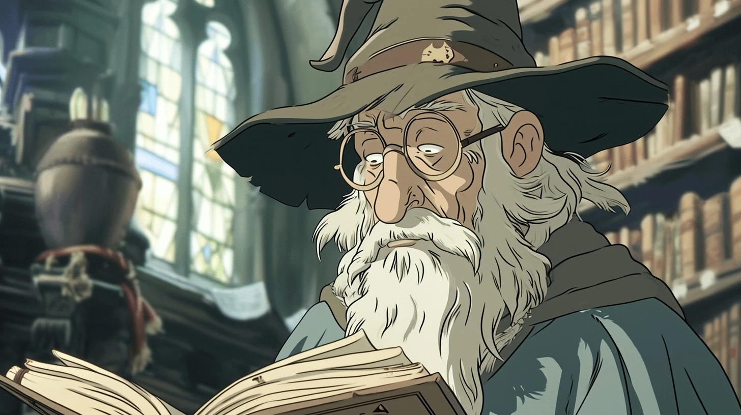 Meanwhile, Professor Dumbledore Looks Like The Wizard From The Boy And The Heron