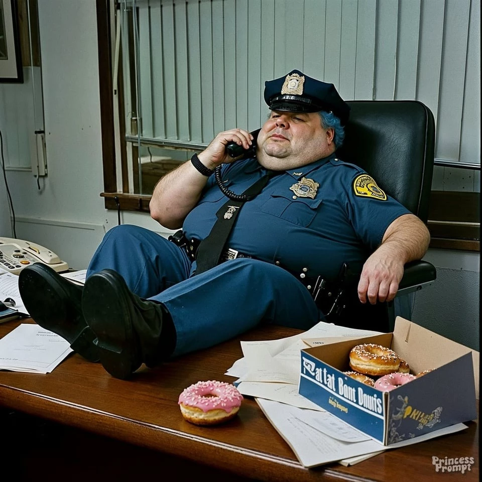 The Obese Chief Wiggum Looks Even More Obese In This Picture For Some Reasons