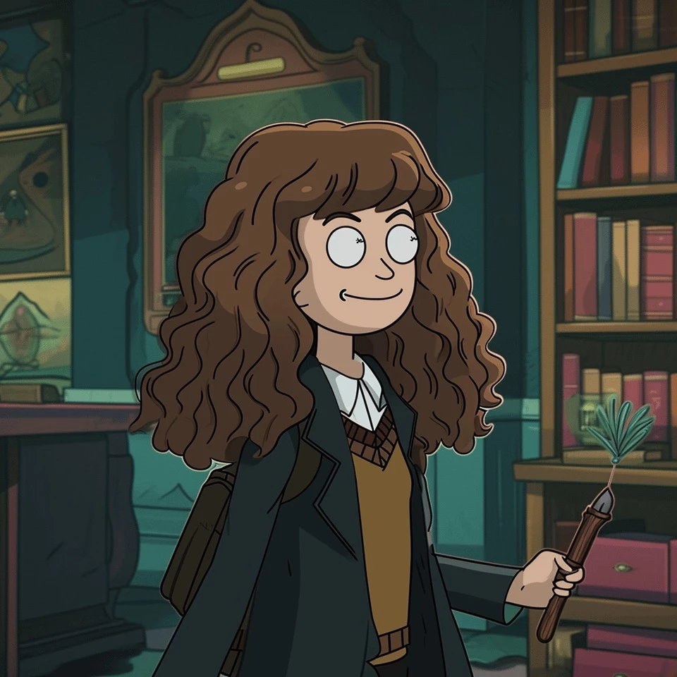 Hermione Granger Looks Cute And More Nerdy In This Universe, Just Like The Novel Counterpart