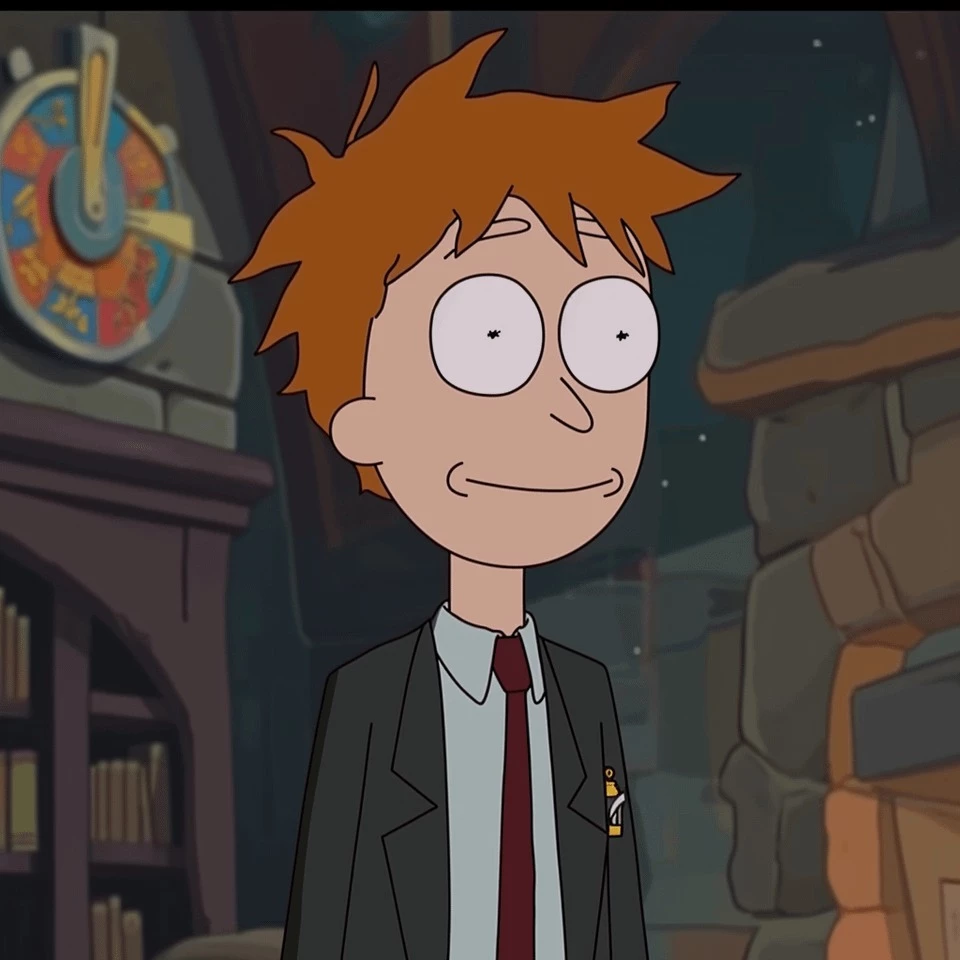 Ron Weasley Looks A Bit Like Jerry, Morty’s Father From The Series