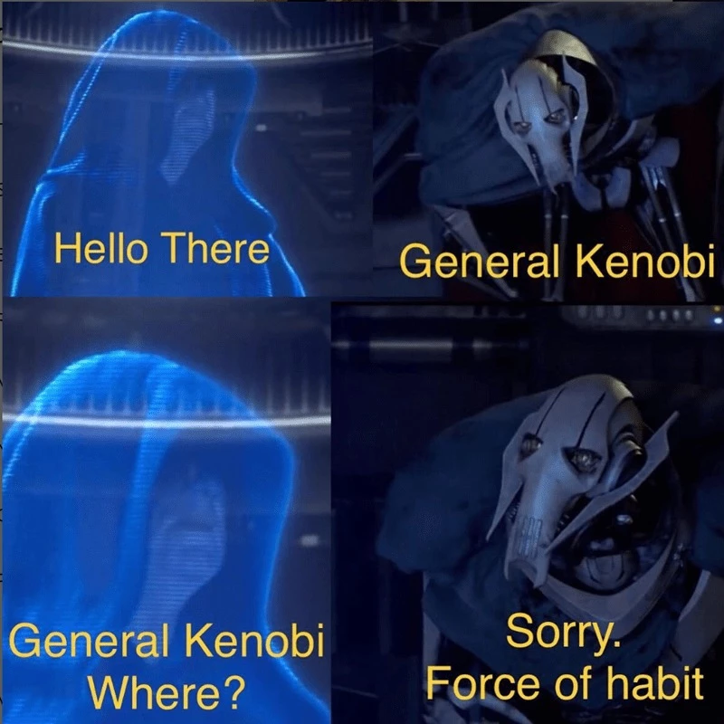 General Kenobi Lives In Grievous’s Head Rent Free