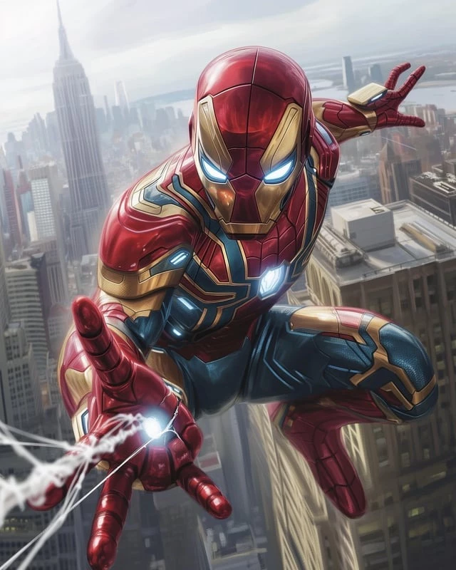 Spider-Man’s Suit Is Basically The Iron Spider With Stark’s Mask