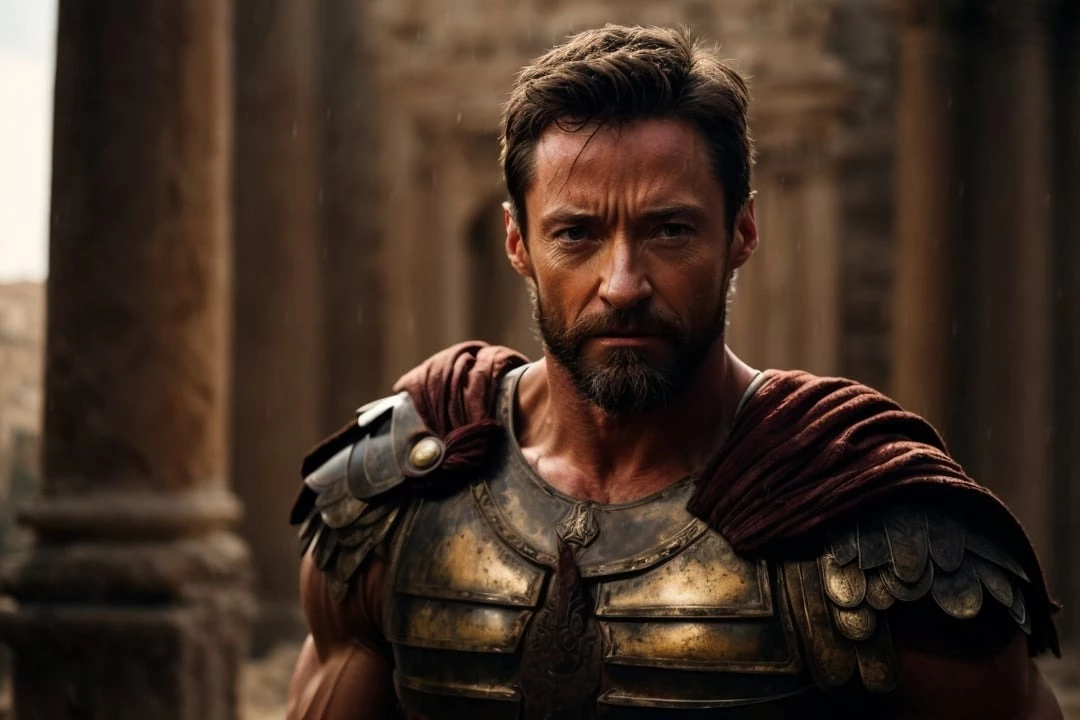 Hugh Jackman (X-Men Franchise) Has The Look Of A Battle-Hardened Warrior