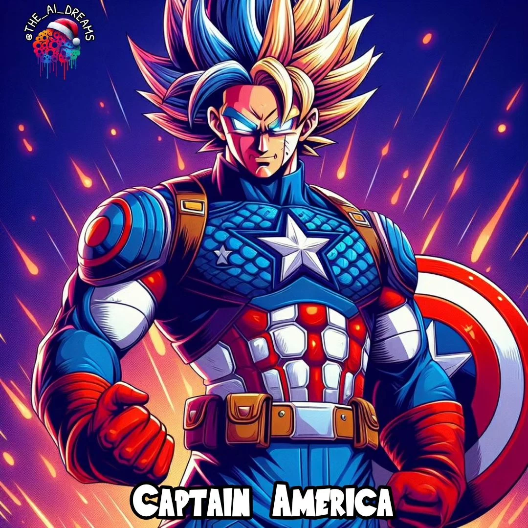 Captain America, Or Should I Say, Son Goku In Captain America’s Outfit?