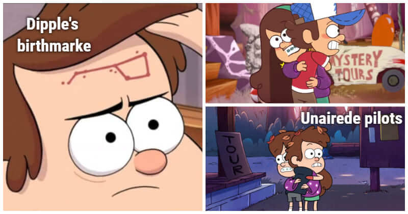 dipper gravity falls birthmark